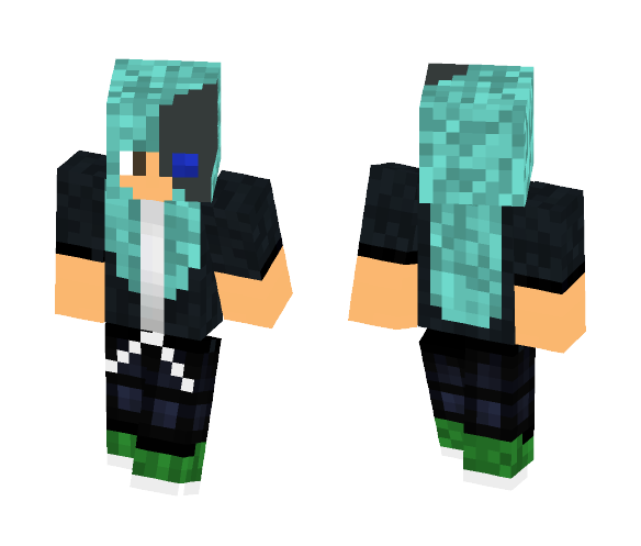 Download Free Cyborg Girl - Request Skin for Minecraft image 1 Cyborg Girl - Request - Girl Minecraft Skins - image 1