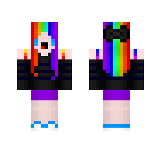 Rainbow Haired Chibi