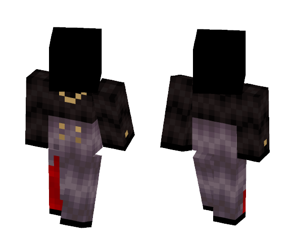 Purple Skirt+Black Blouse - Female Minecraft Skins - image 1