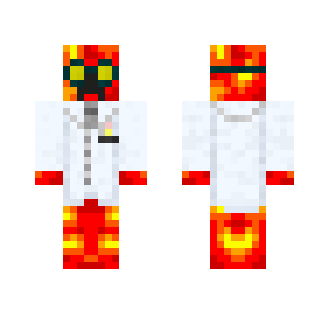 Fire Creeper Scientist - Male Minecraft Skins - image 2