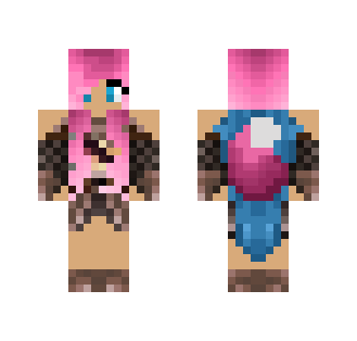 Pink hair cool dress