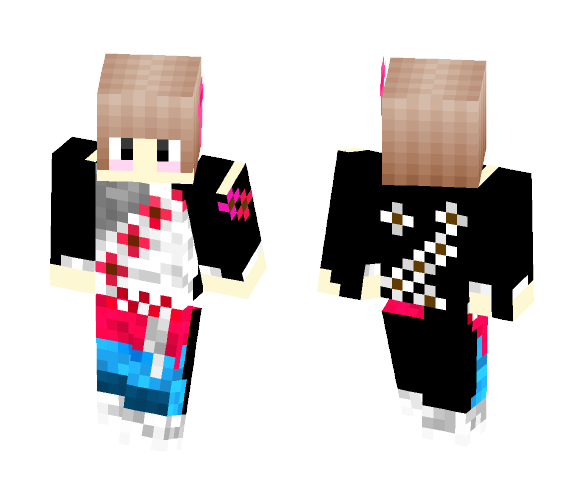 Download Free Feudal Japan Girl Costume Skin for Minecraft image 1 Feudal Japan Girl Costume - Girl Minecraft Skins - image 1