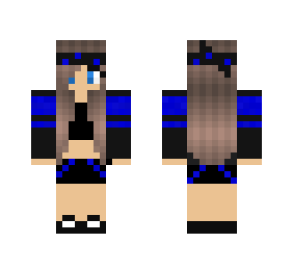 Blue bandanna girl