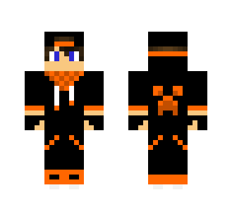 Orange Teen (with headphones)