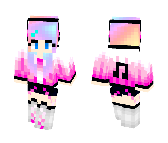 kitty oh music - Female Minecraft Skins - image 1