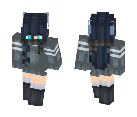 Download Free ~ cold wolf ~ Skin for Minecraft image 1 ~ cold wolf ~ - Female Minecraft Skins - image 1