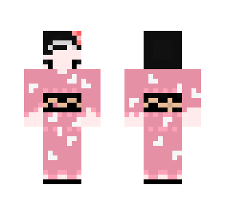 Pink Kimono - Female Minecraft Skins - image 2