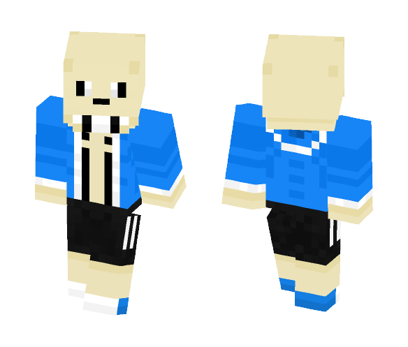 Undertale | Sans The Skeleton - Male Minecraft Skins - image 1
