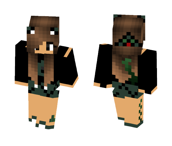 Illuminati Twin 2 ~Brunette~ - Female Minecraft Skins - image 1