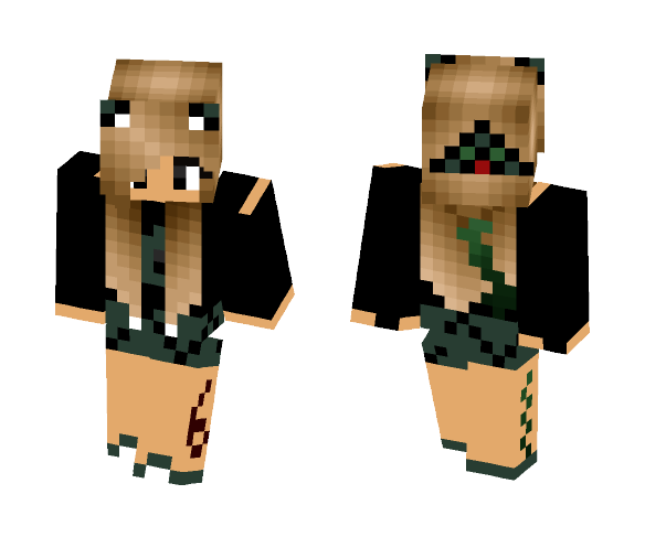 Illuminati Twin 1 ~Blonde~ - Female Minecraft Skins - image 1