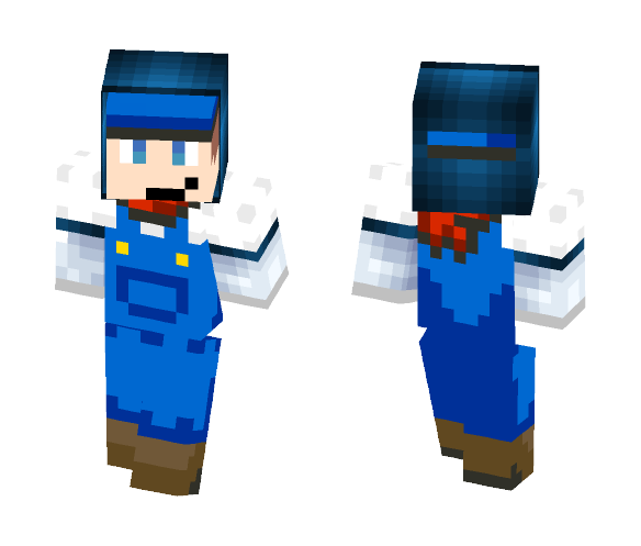 Sneaky Bluman - Male Minecraft Skins - image 1