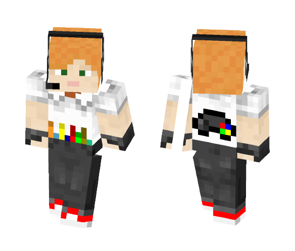 Alex Noob Gamer - Female Minecraft Skins - image 1