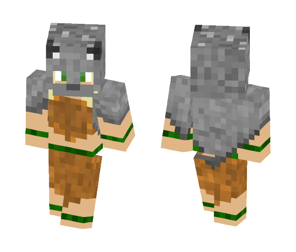 Download Free woman, wolf pelt cloak Skin for Minecraft image 1 woman, wolf pelt cloak - Female Minecraft Skins - image 1