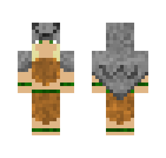Tribal woman, wolf pelt cloak - Female Minecraft Skins - image 2