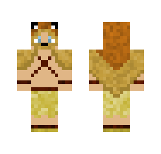 Tribal man, lion pelt cloak - Male Minecraft Skins - image 2