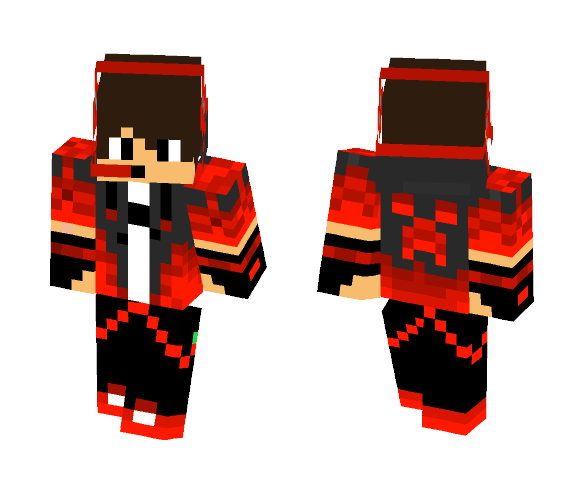 Lava Gamer - Male Minecraft Skins - image 1
