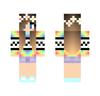 Rainbow Tye Dye Girl - Girl Minecraft Skins - image 2