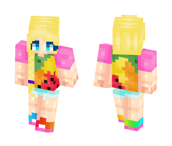 Download Free ♡ Coookie | Tutti Frutti! ♡ Skin for Minecraft image 1 ♡ Coookie | Tutti Frutti! ♡ - Female Minecraft Skins - image 1