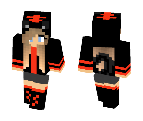 Download Free Litten Pokemon Girl Skin Skin for Minecraft image 1 Litten Pokemon Girl Skin - Girl Minecraft Skins - image 1