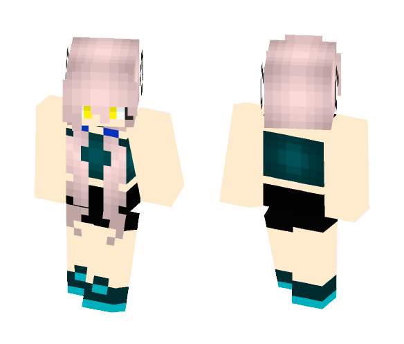 Download Free Teenage Punk Wolf Girl Skin for Minecraft image 1 Teenage Punk Wolf Girl - Girl Minecraft Skins - image 1