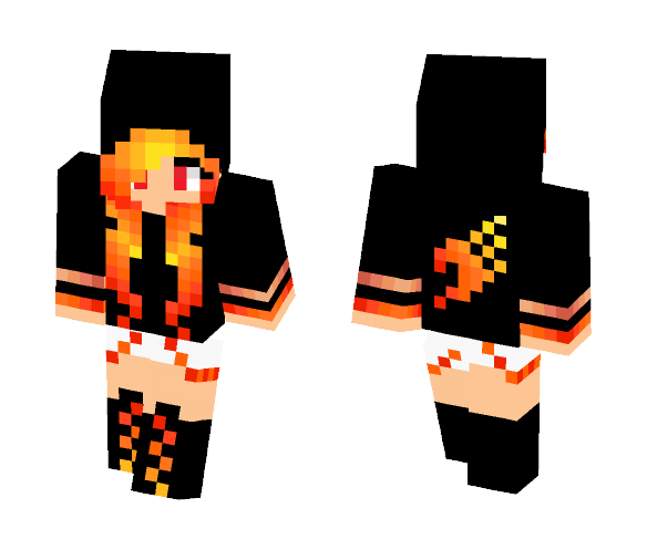 Fire Girl - Girl Minecraft Skins - image 1
