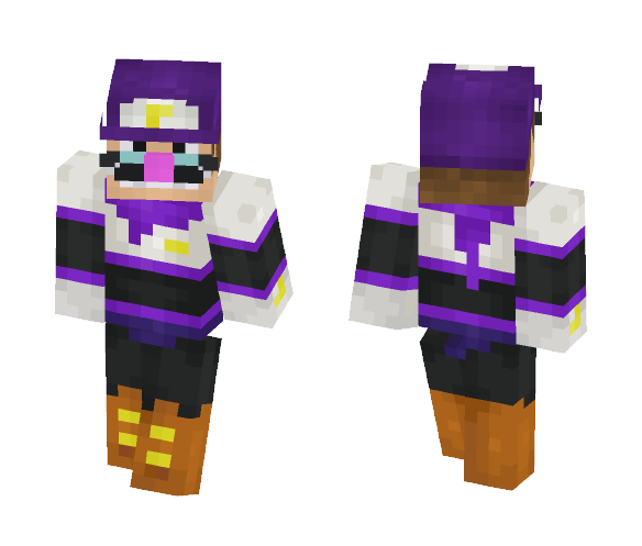 Waluigi's Cool Battle Armor - Male Minecraft Skins - image 1
