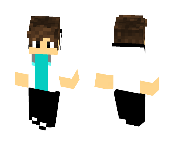 White Hoodie Boy - Boy Minecraft Skins - image 1