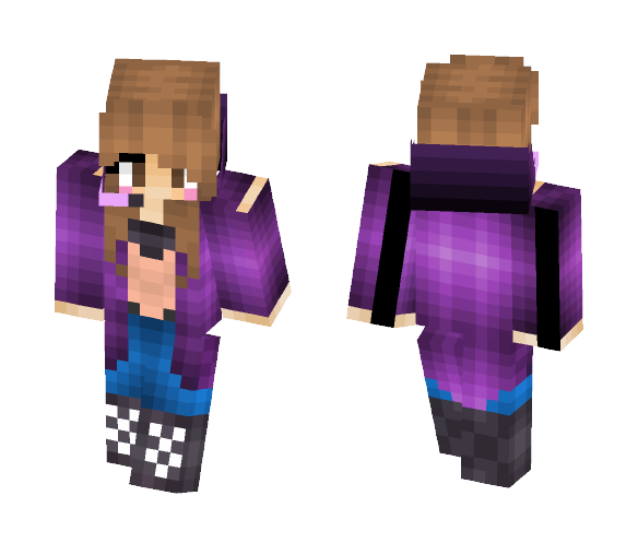 Cute youtuber girl - Cute Girls Minecraft Skins - image 1