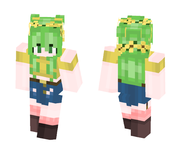 sunflower kisses. - Female Minecraft Skins - image 1