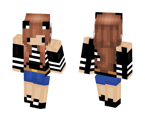 Panda Girl - Girl Minecraft Skins - image 1