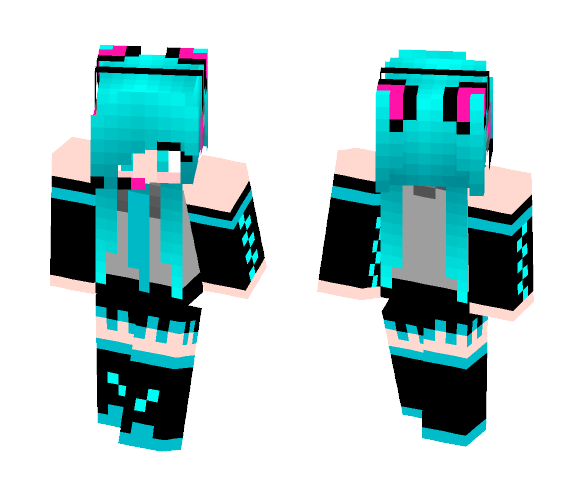 Hatsune Miku - Female Minecraft Skins - image 1
