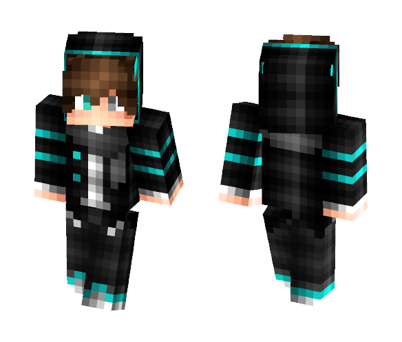 Boy in Greenish Hoodie - Boy Minecraft Skins - image 1
