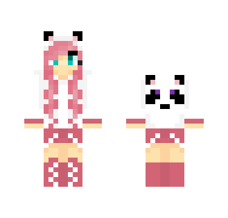 Pink Panda Girl - Girl Minecraft Skins - image 2