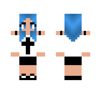 Blue Hair and Cross Shirt #1