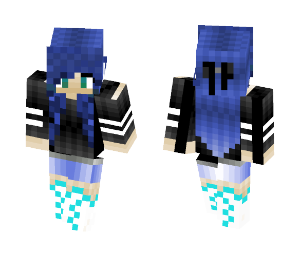 My First Skin | Blue Lover - Female Minecraft Skins - image 1