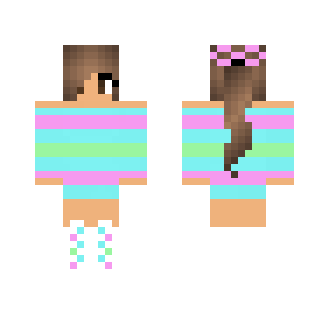 Ponytail Sweater Girl - Girl Minecraft Skins - image 2