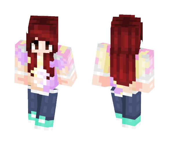 Floral Sweatshirt - Female Minecraft Skins - image 1