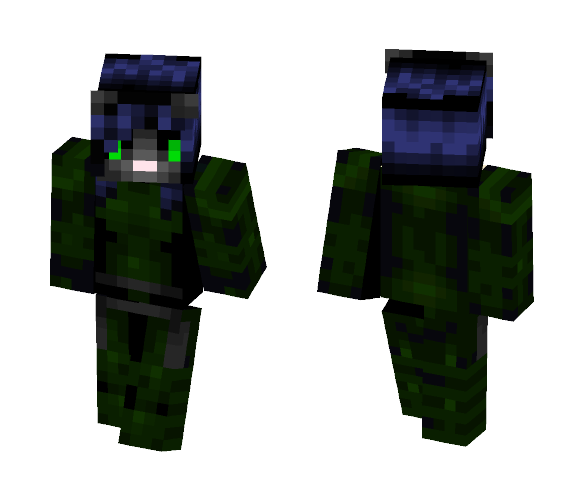 Cyberpunk Cat Anthro - Cat Minecraft Skins - image 1