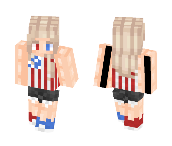 Download Free 4th Of July Skin Skin for Minecraft image 1 4th Of July Skin - Female Minecraft Skins - image 1
