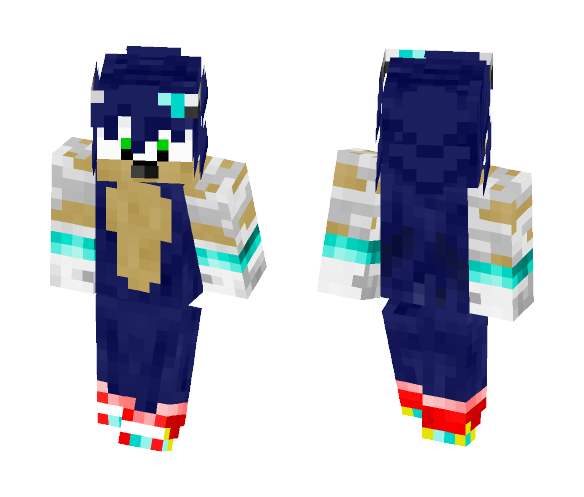 Sonic the Hedgehog (Fan version) - Male Minecraft Skins - image 1