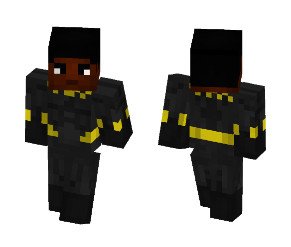 Black Panther (Unmasked) - Black Panther Minecraft Skins - image 1