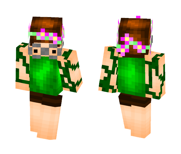 flowery nerd - Interchangeable Minecraft Skins - image 1