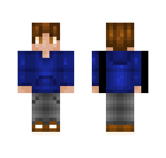 Cool Boy in a blue Hoodie