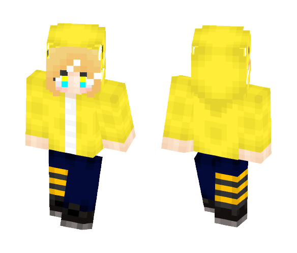 Kagamine Rin Matryoshka With Hood - Female Minecraft Skins - image 1