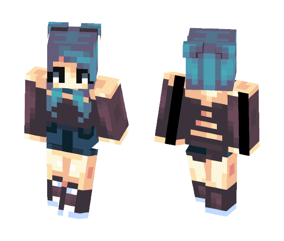 Basic [better in 3d] - Female Minecraft Skins - image 1