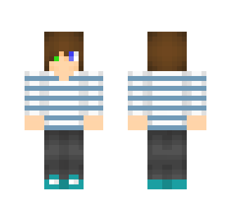 Boy with striped shirt