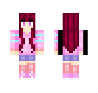 Red haired kawaii skin