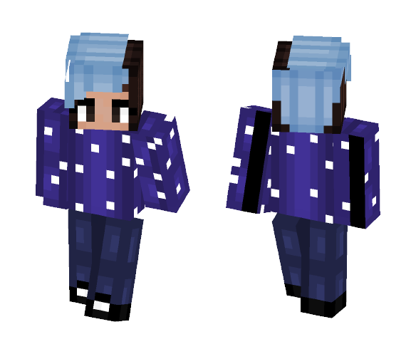 galaxy girl (´• ω •`)ﾉ死 - Girl Minecraft Skins - image 1