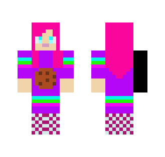 chica galleta arcoiris - Female Minecraft Skins - image 2