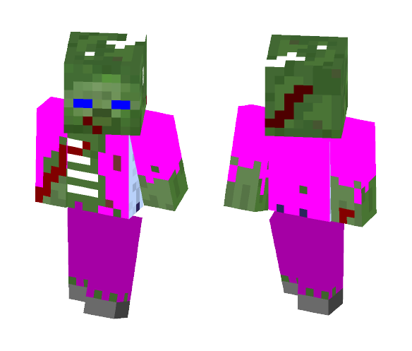Download Free Fan Of Walking Dead Zombie Skin for Minecraft image 1 Fan Of Walking Dead Zombie - Interchangeable Minecraft Skins - image 1